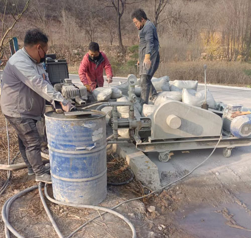 邹平路面下沉注浆